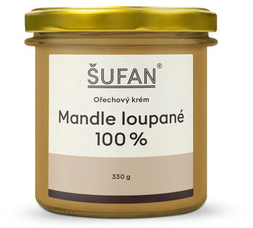 Máslo z loupaných mandlí 330g Šufan